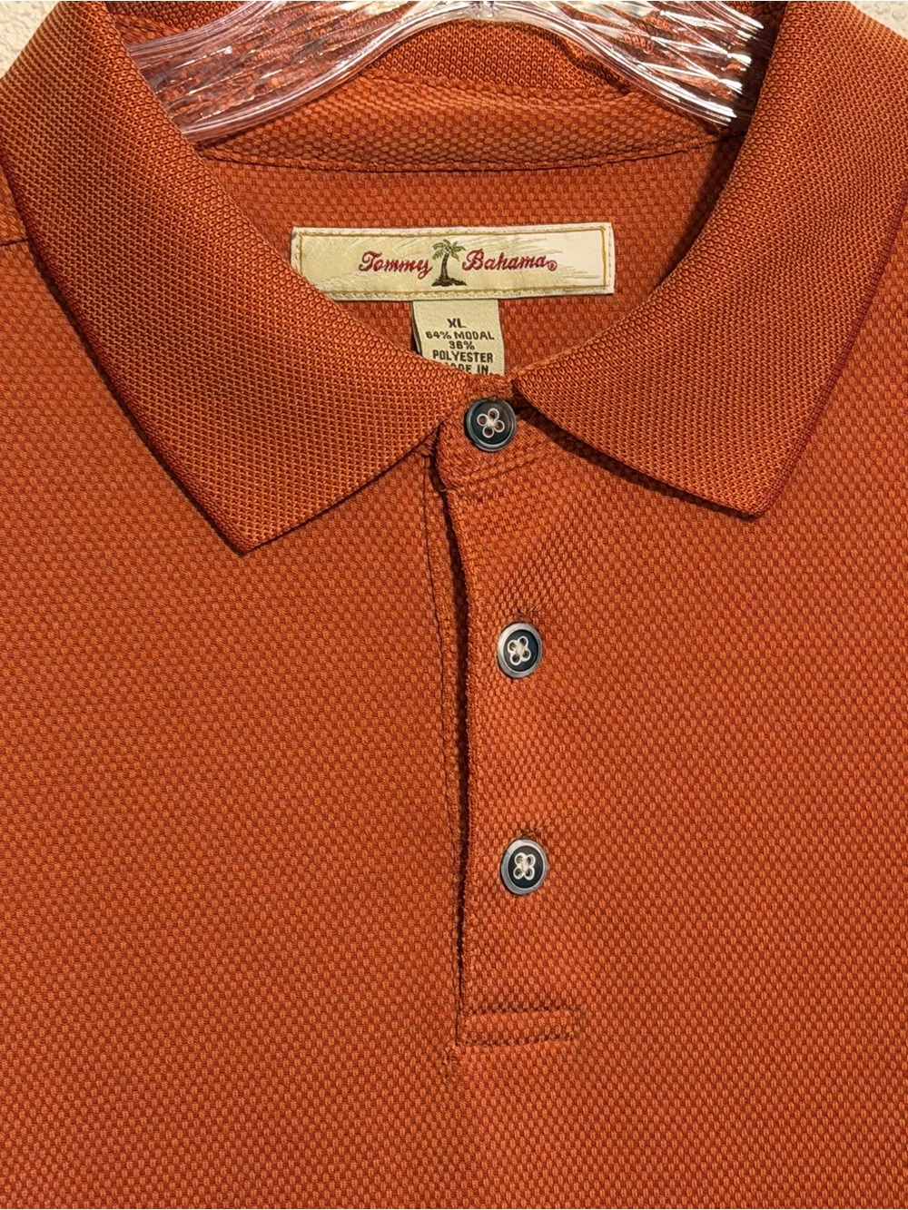 Tommy Bahama Men’s Burnt Orange Polo